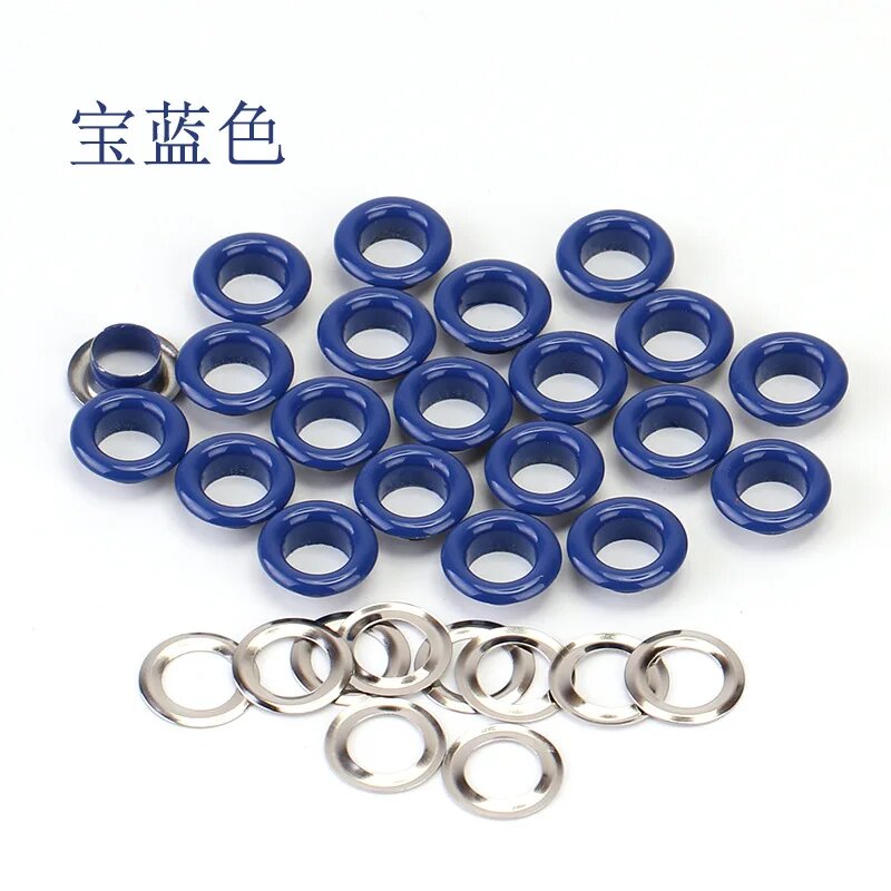 Кольца для обуви металлические 45 мм 13 цветов Синий Dark blue
