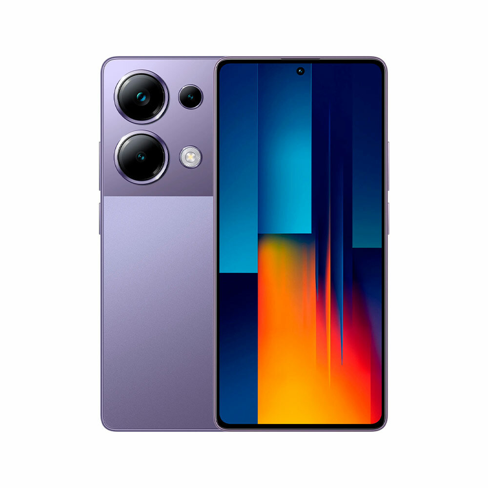 Смартфон Xiaomi Poco M6 Pro, 12ГБ/512ГБ, Purple (Фиолетовый), AMOLED, 6.67", 120 Гц, Android 13, EU