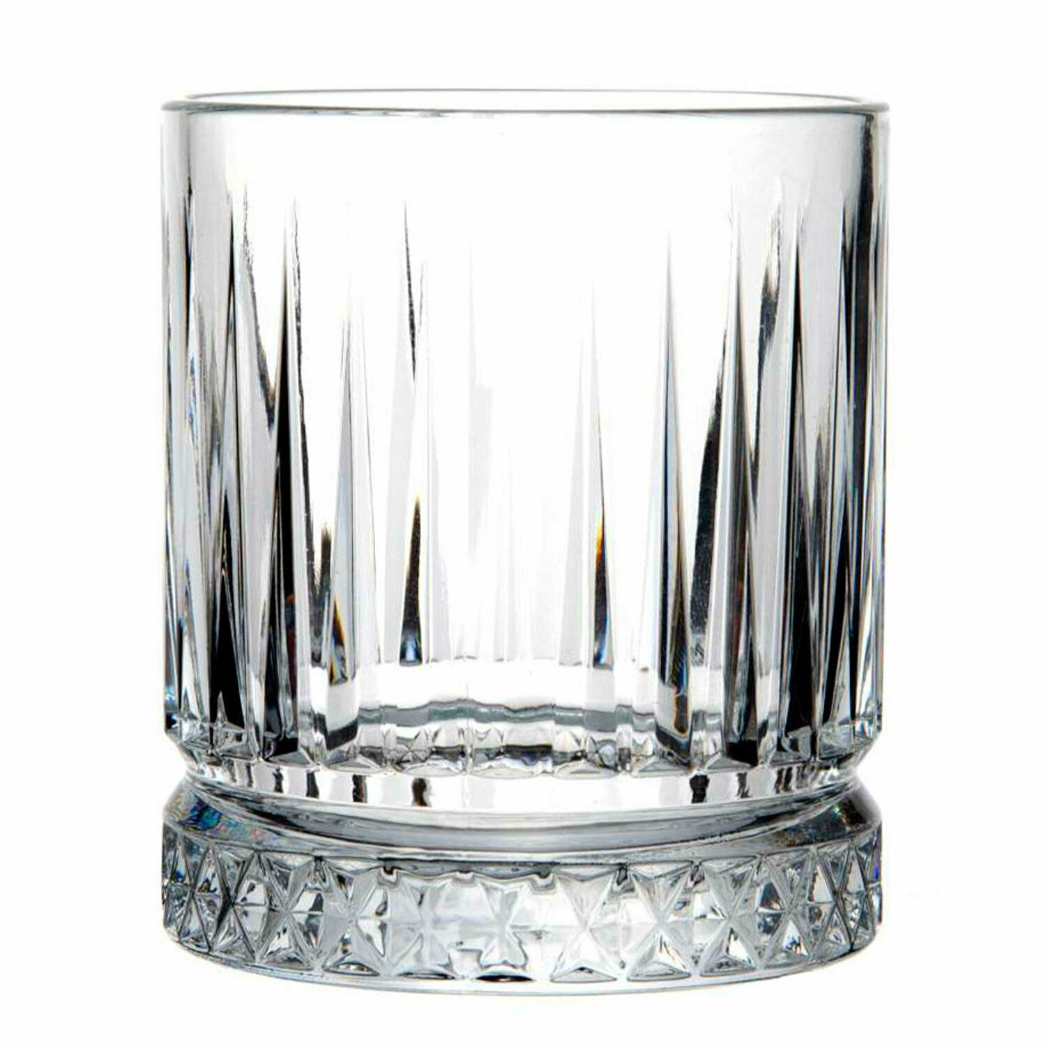 Упаковка 6 шт. Стакан низкий, объем 355 мл, комплект 4 штуки, стекло, PASABAHCE "элизия", фирменная подарочная упаковка, 520004