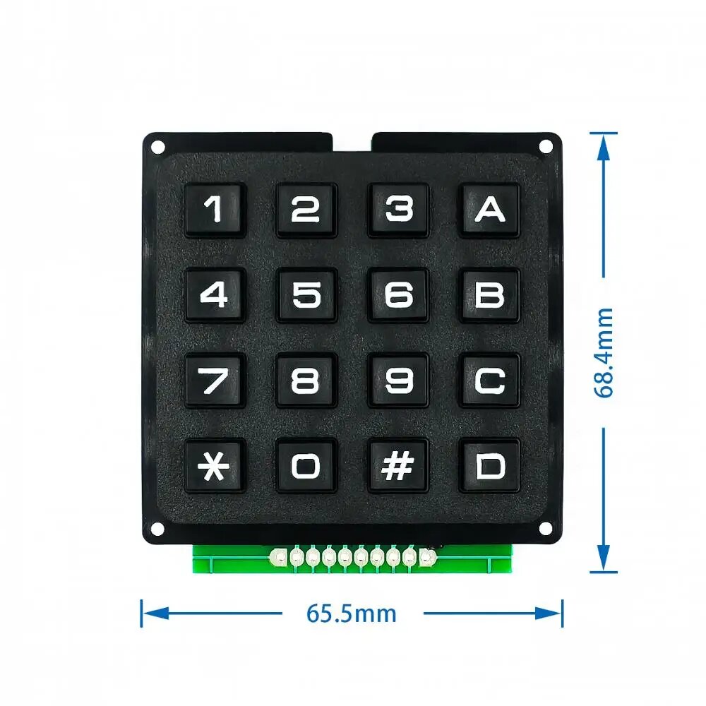 Матричная клавиатура Cuiisw 4x3 16 клавиш для Arduino