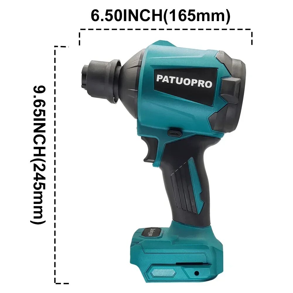 Воздуходувки Электрические Бесщеточный воздуходувка PATUOPRO для Makita 18 В, No Battery, EU