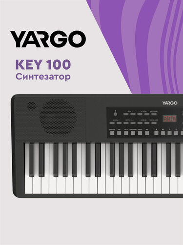 Изображение товара Синтезатор YARGO KEY 100, 61 клавиша, автоаккомпанемент, цвет черный