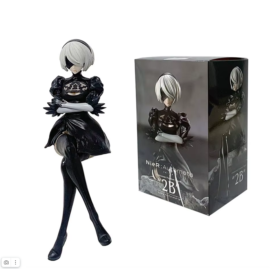 Коллекционная фигурка аниме - боевой андроид женского пола 2B, YoRHa, (Nier: Automata) 15 см.