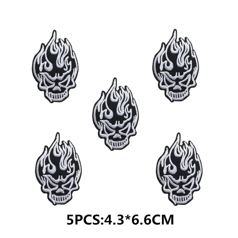 5 шт, наклейки на одежду, на молнии, 5PCS