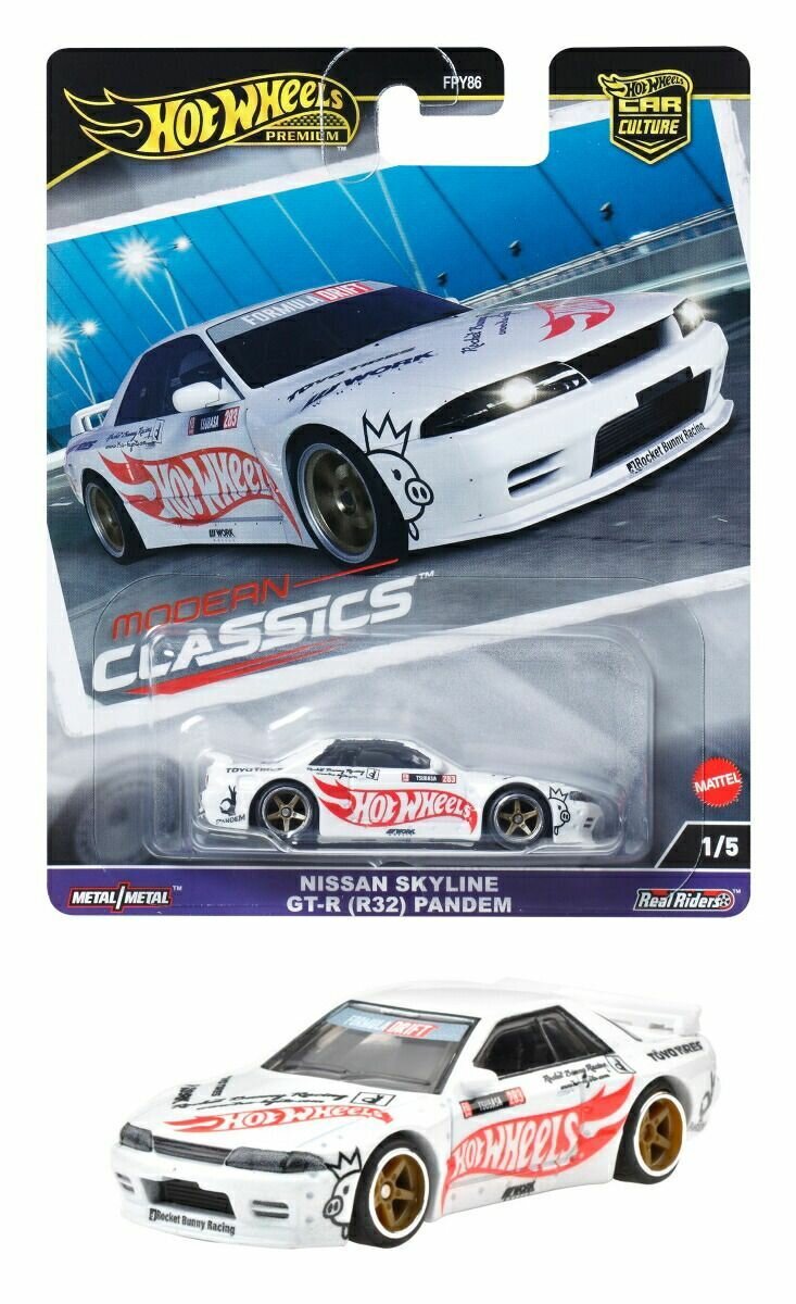 Hot Wheels Nissan Skyline GT-R (R32) Pandem White (коллекция Car