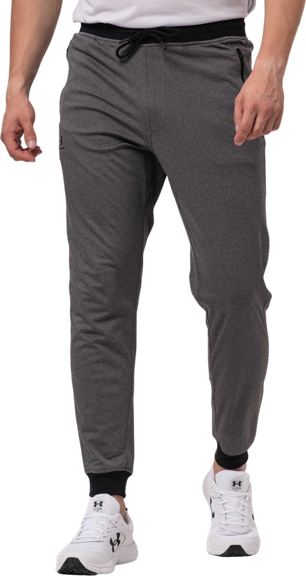 Брюки джоггеры Under Armour Sportstyle Joggers, размер SM, серый/черный