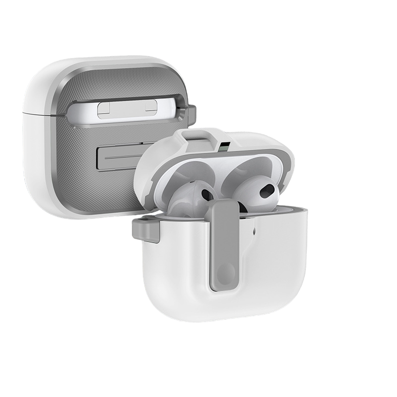 Чехол для наушников Apple Airpods 4(2024) с защелкой и карабином — фото 1