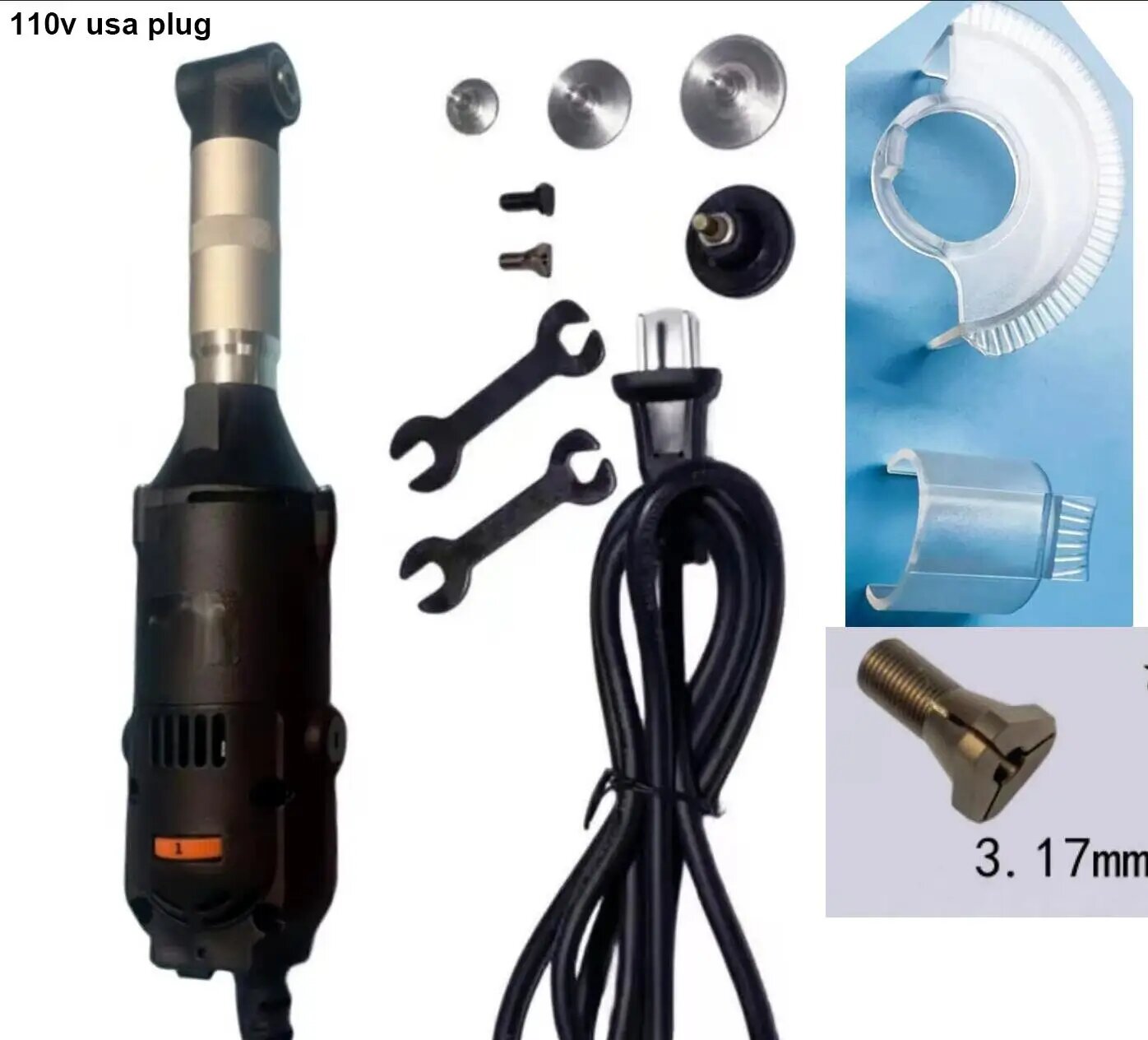 Электрический гравировальный двигатель 350 Вт, 110v 3.17mm