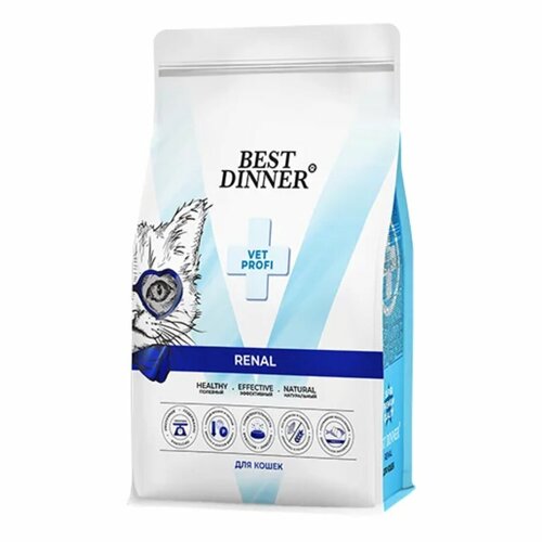 Best Dinner Vet Profi Renal Диетический сухой корм при острой или хронической болезни почек у взрослых кошек 1,5 кг