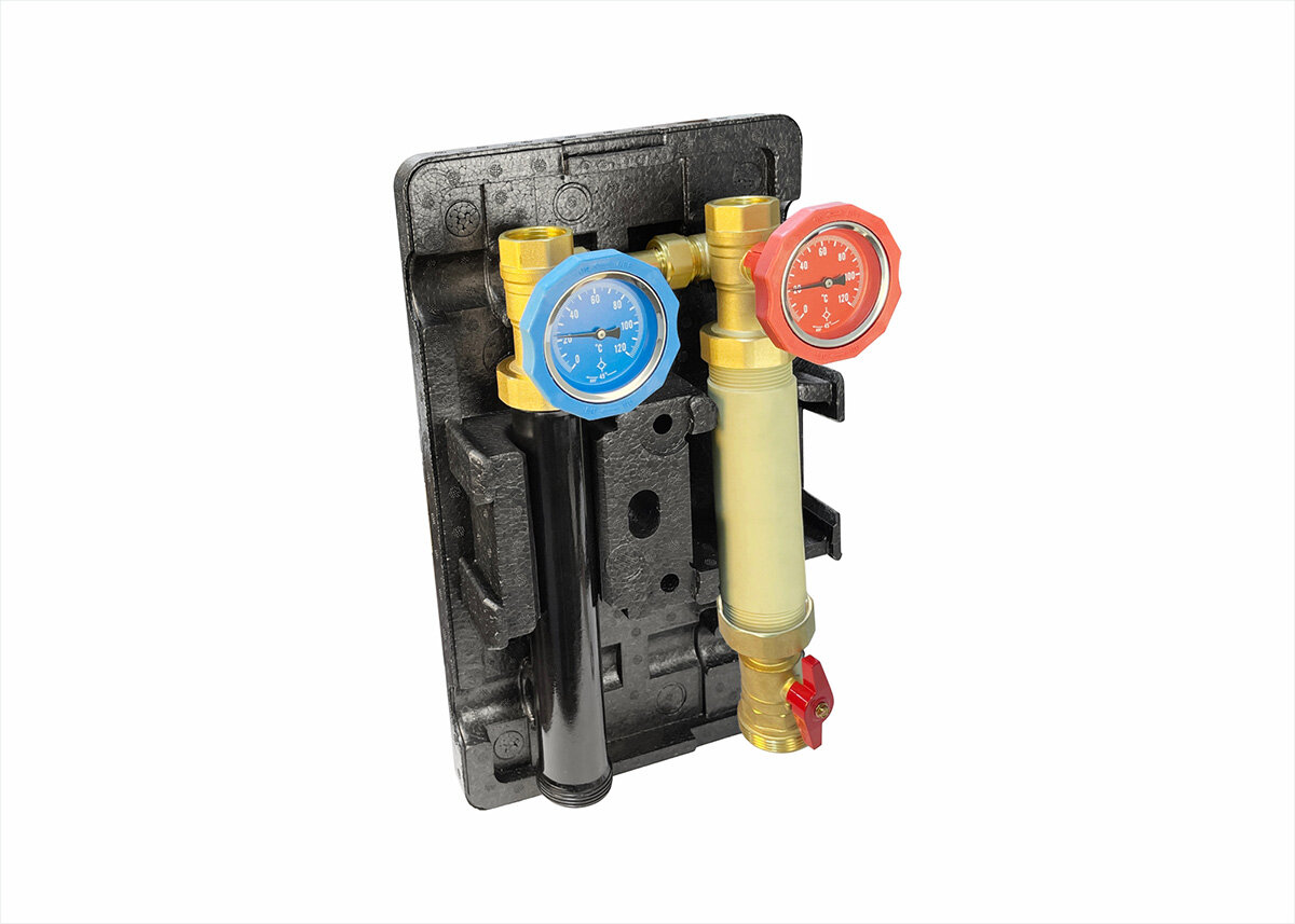 Насосная группа с прямым контуром, без насоса, в теплоизоляции (1) К VALFEX