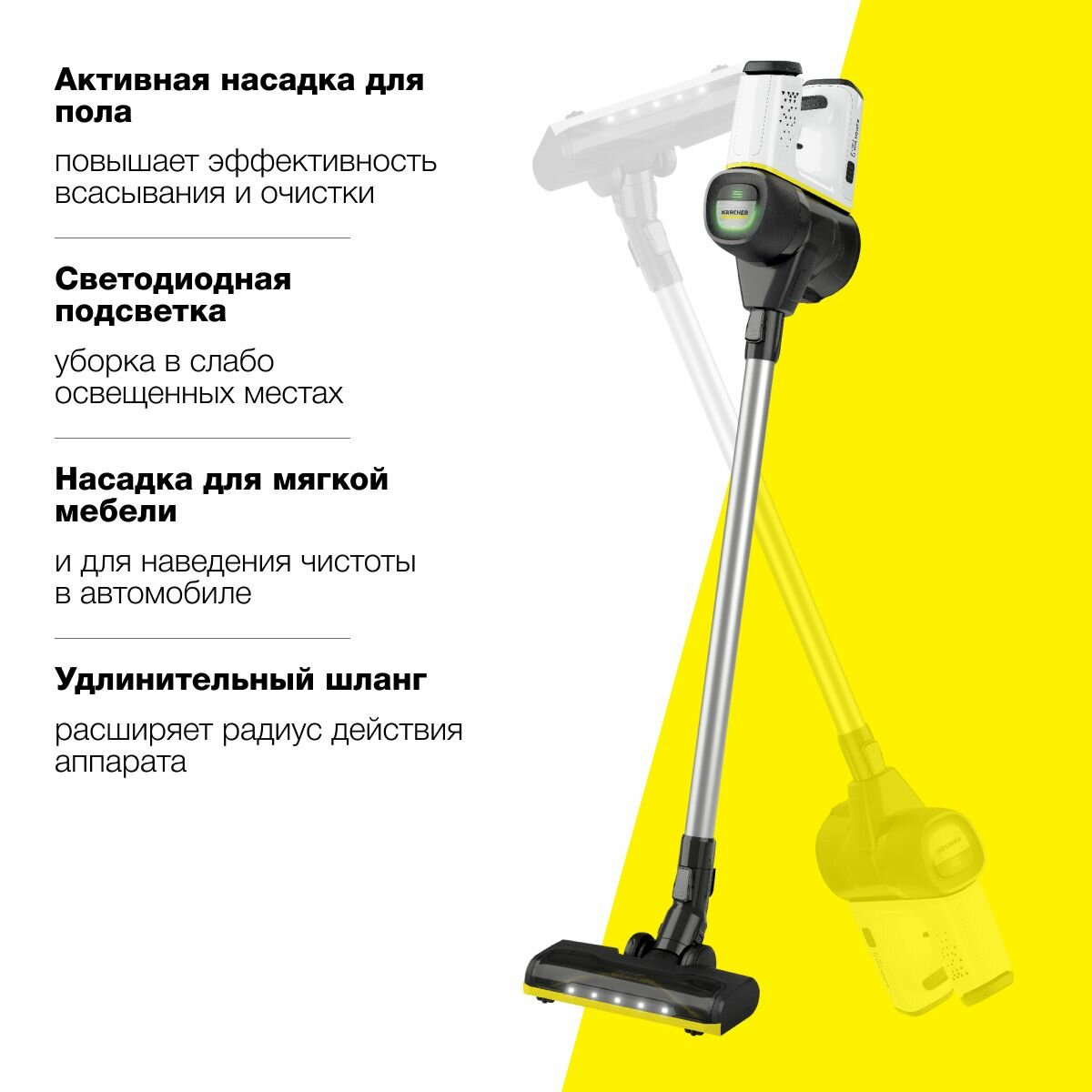 Вертикальный пылесос Karcher VC 6 Cordless ourFamily Pet (1.198-673.0)