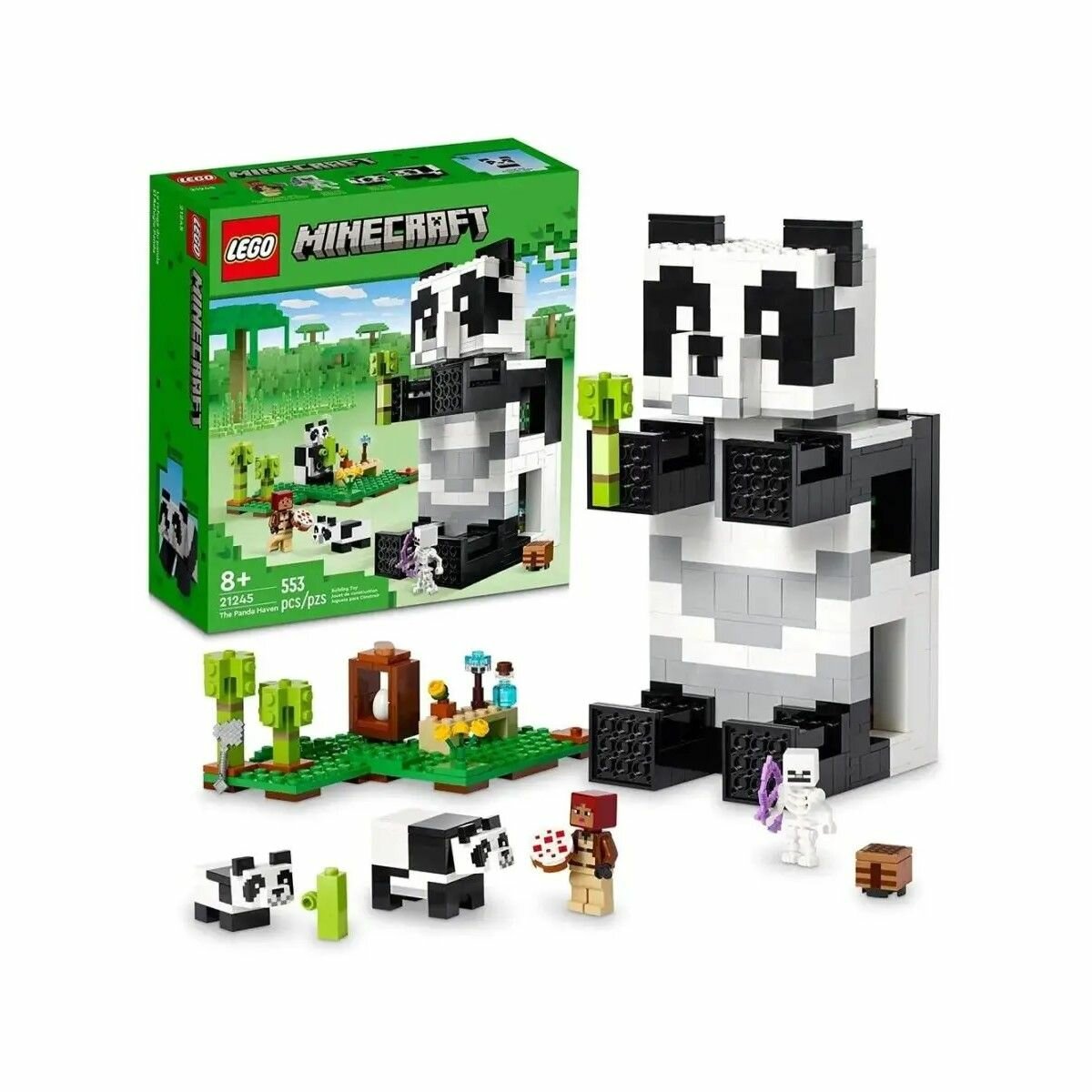 Конструктор LEGO Minecraft 21245 The Panda Haven Пристанище панд