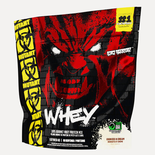 Изображение товара Сывороточный протеин Мутант Вей 5 фунтов Печенье с Кремом / Mutant Whey 5 lb Cookies Cream