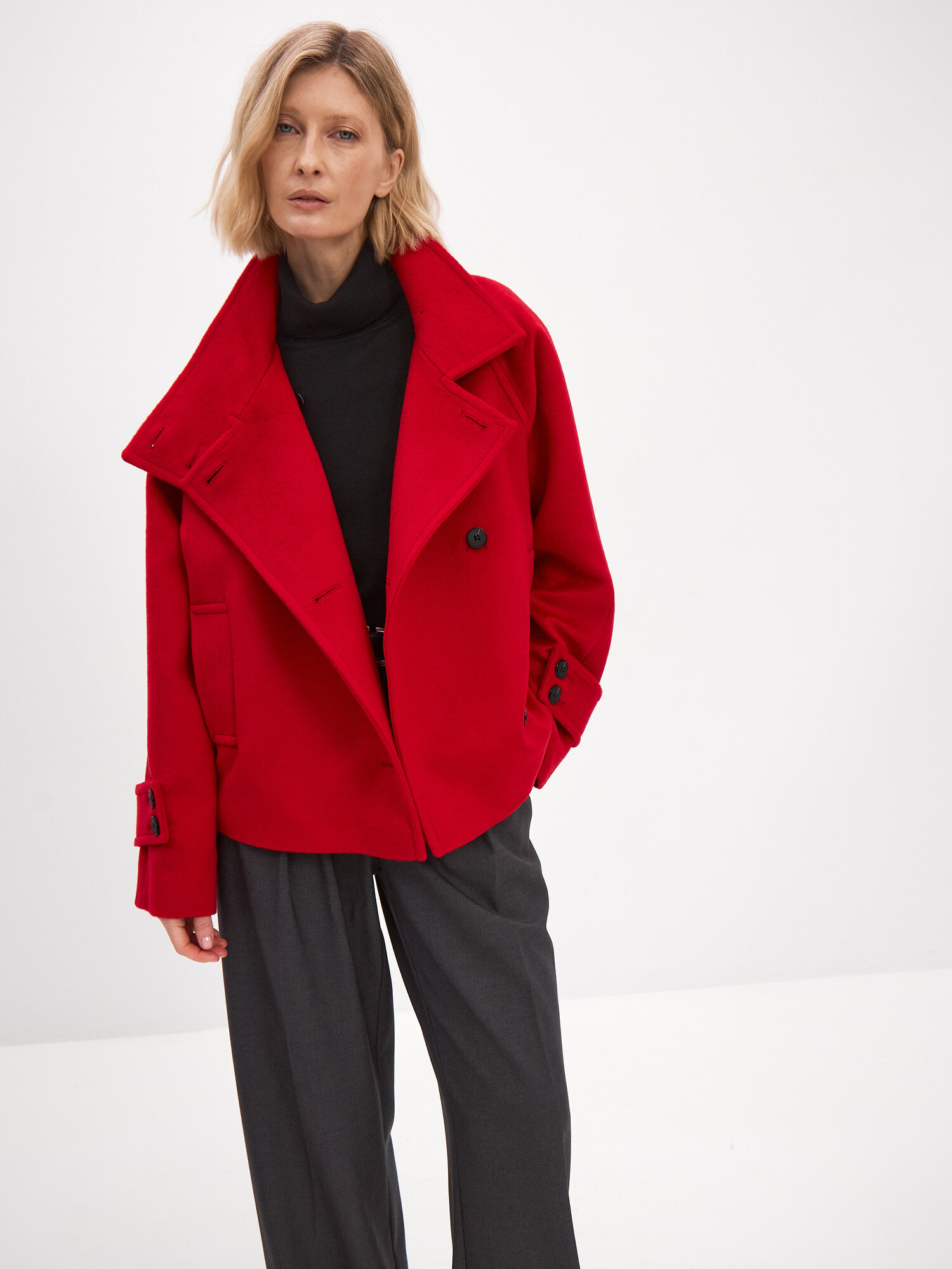 Пальто TO BE ONE, размер 44, красный — фото 1