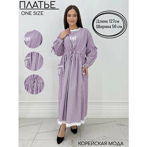 фото Платье , размер 48-52, фиолетовый shama style