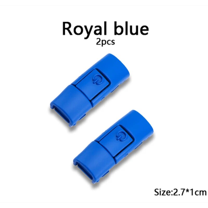 Синие зажимы для шнурков Royal blue 2шт