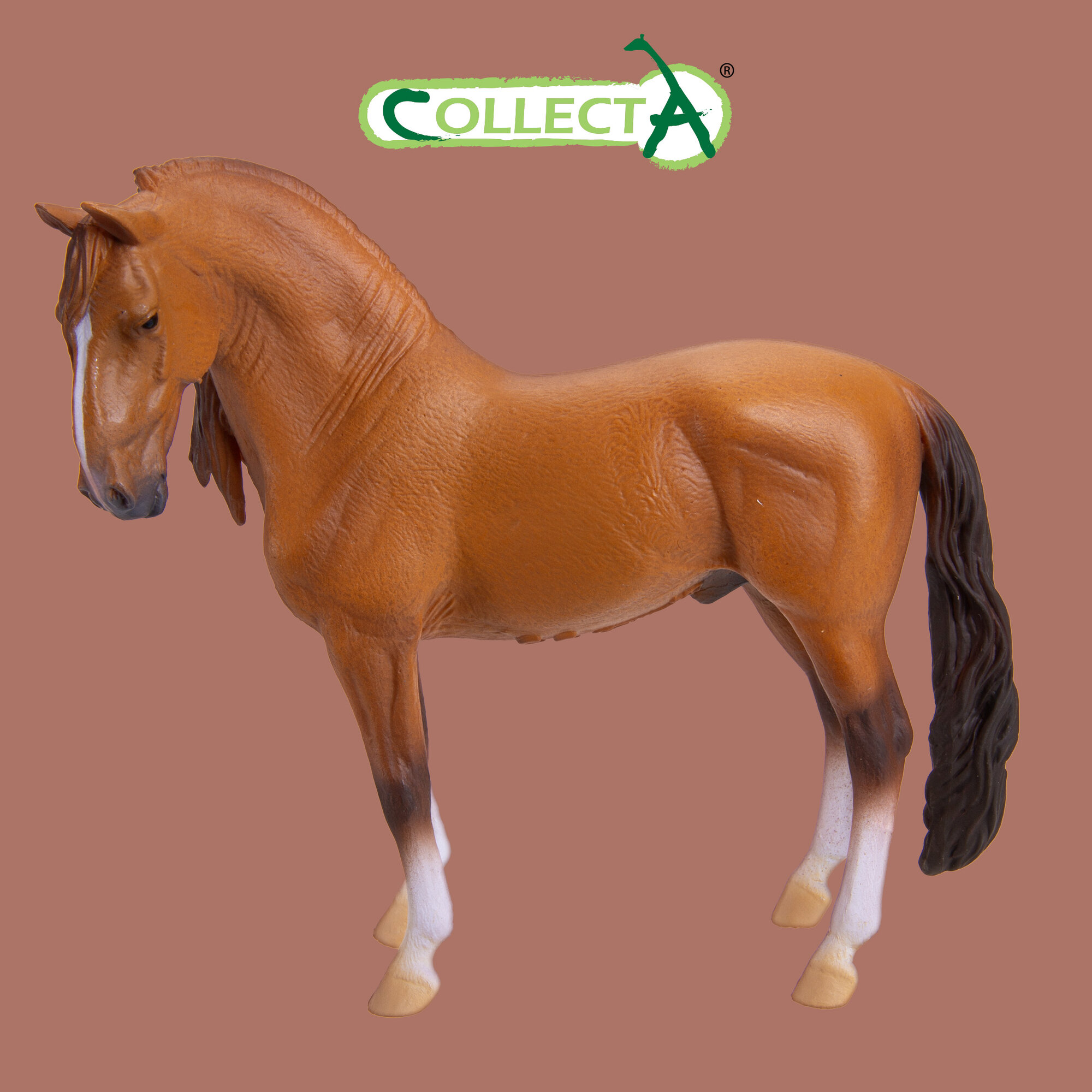 Фигурка животного Collecta Лошадь Жеребец Камполина красно-коричневый, 88701b