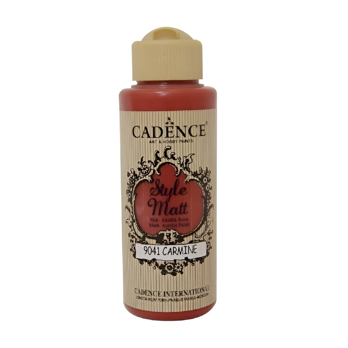 Акриловая краска Cadence Style Matt Acrylic Paint, 120 ml. Carmine-S9041