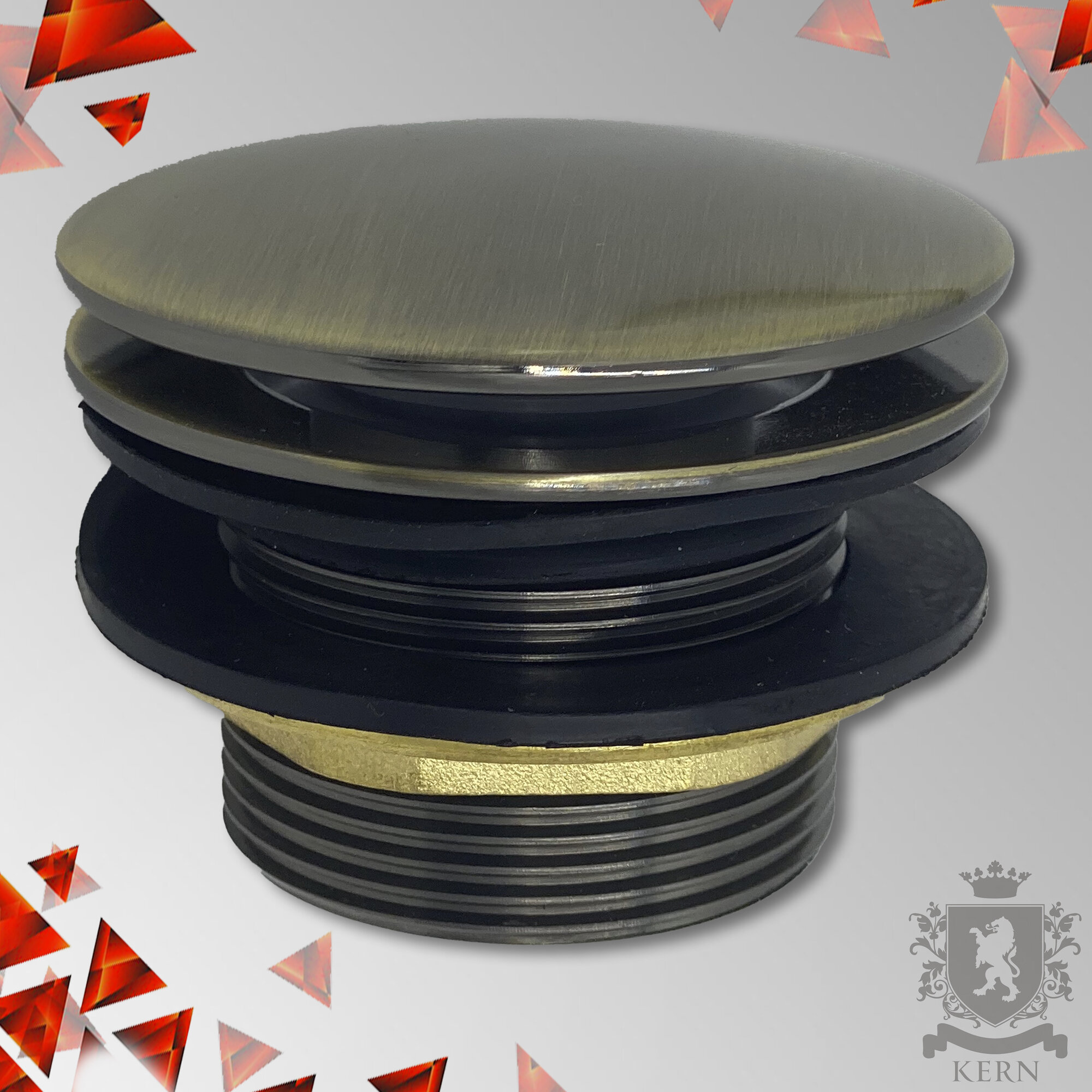 Донный клапан для ванны KERN A-9136 бронза