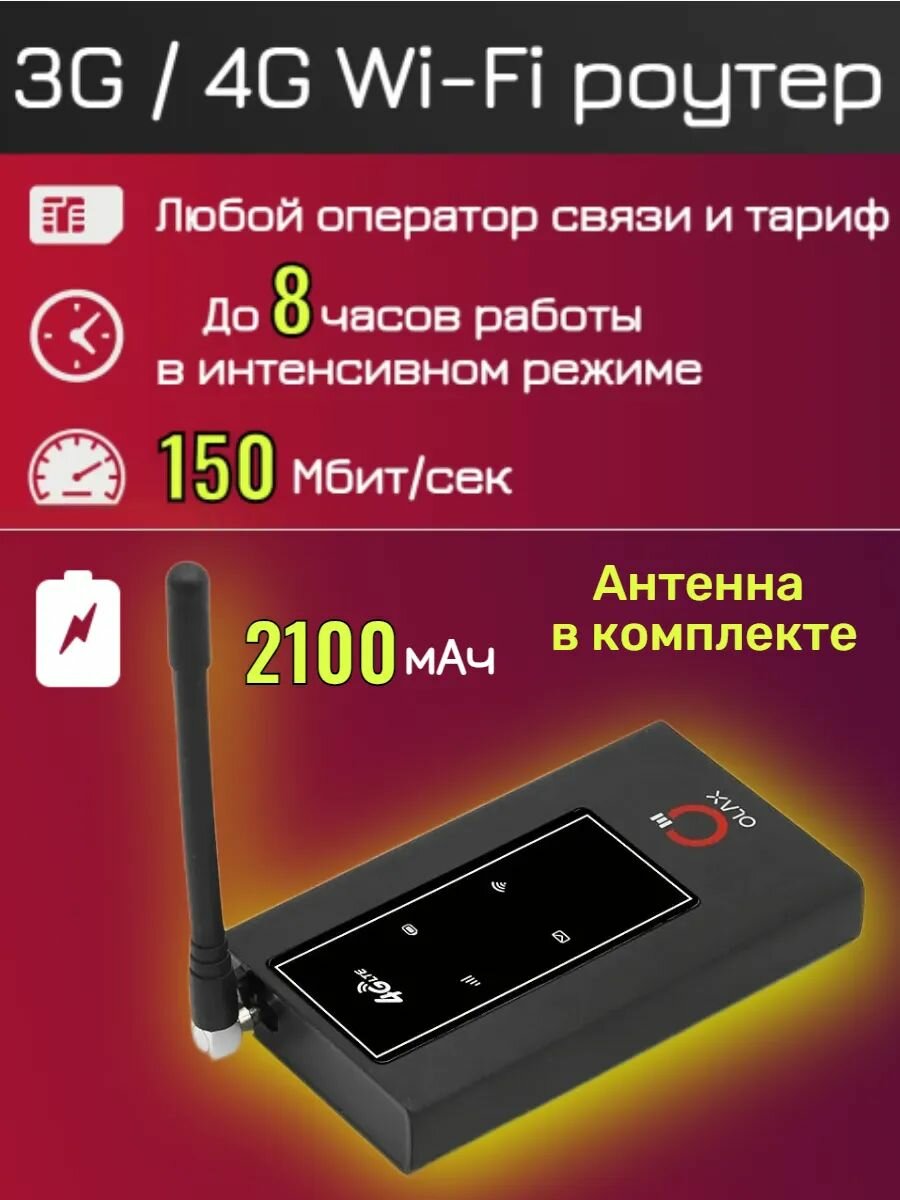 Мобильный 4G Wi-Fi роутер OLAX MF981 смена IMEI, TTL, CRC 9 + антенна