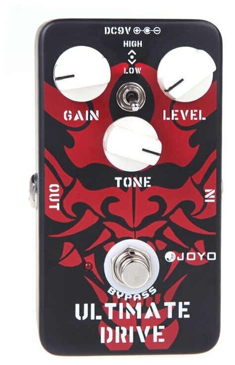 Педаль эффектов JOYO JF-02 Ultimate Drive True Bypass-on-Distortion Overdrive для электрогитары