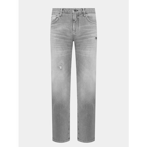 фото Джинсы зауженные armani exchange, размер 36, серый