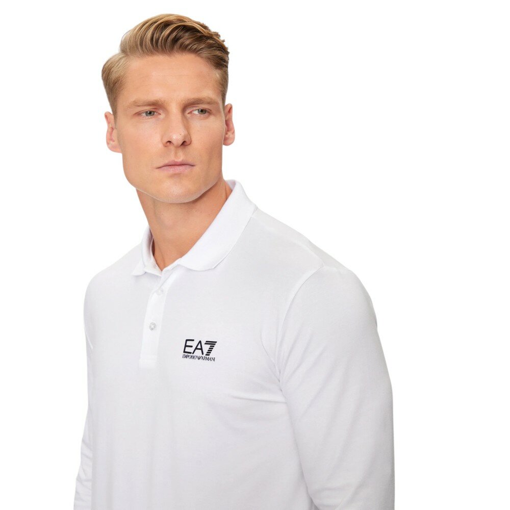 Поло EA7 EMPORIO ARMANI, размер 3XL, белый — фото 1