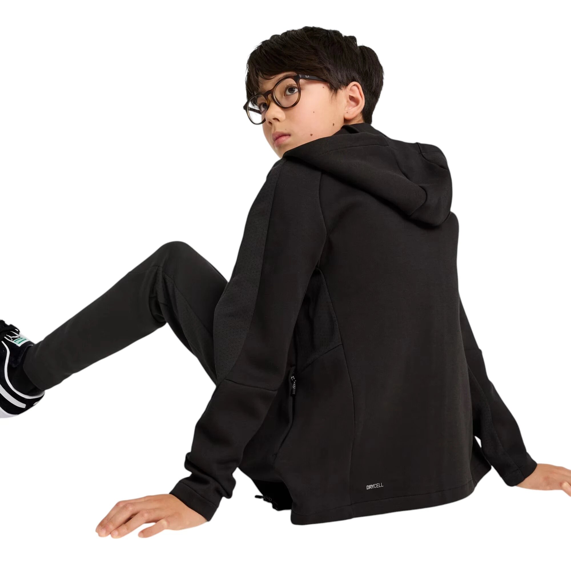 Толстовка PUMA, размер 140, черный — фото 1