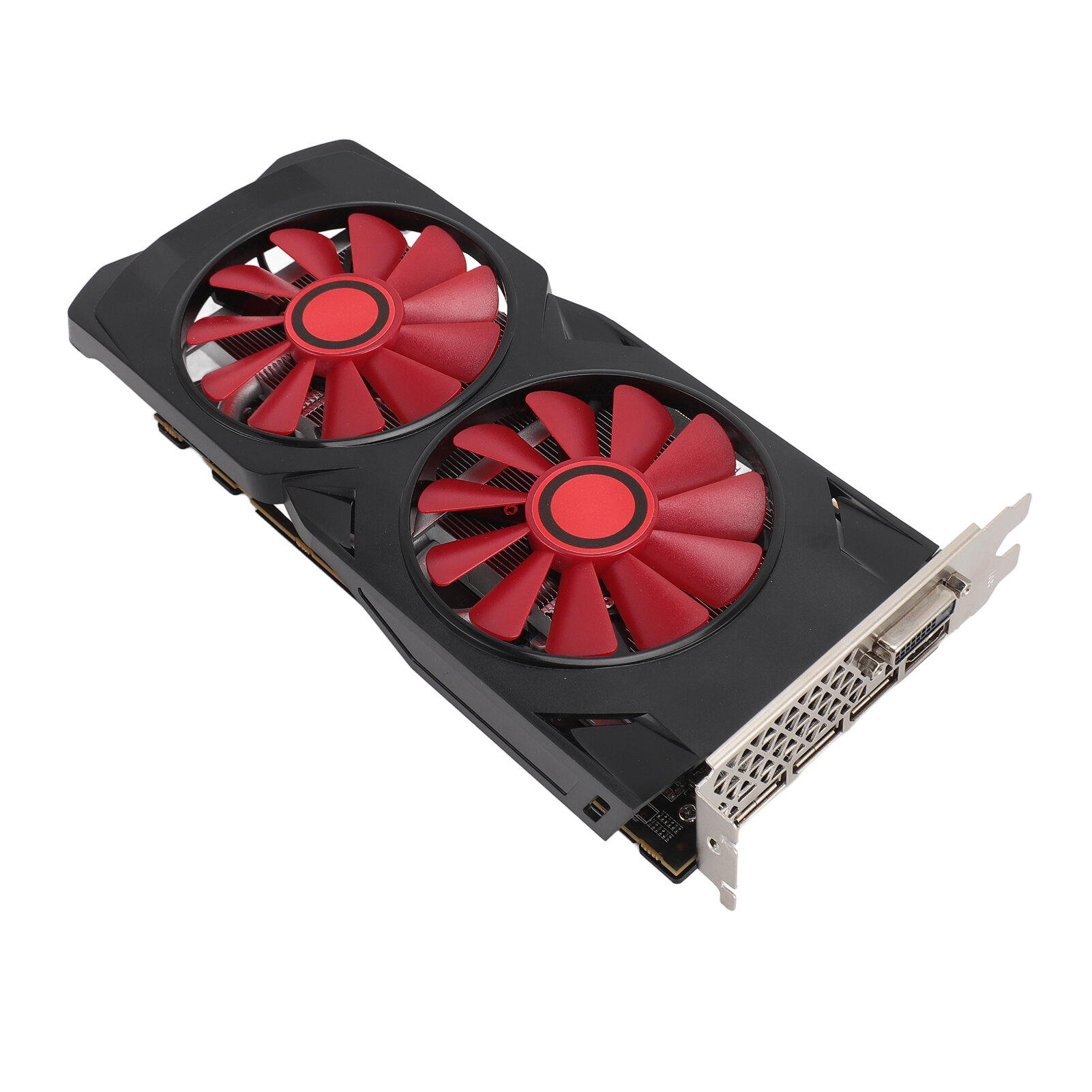 Игровая видеокарта RX580 8GB GDDR5 с двумя охлаждающими вентиляторами для ПК, PCIe, для максимальной производительности