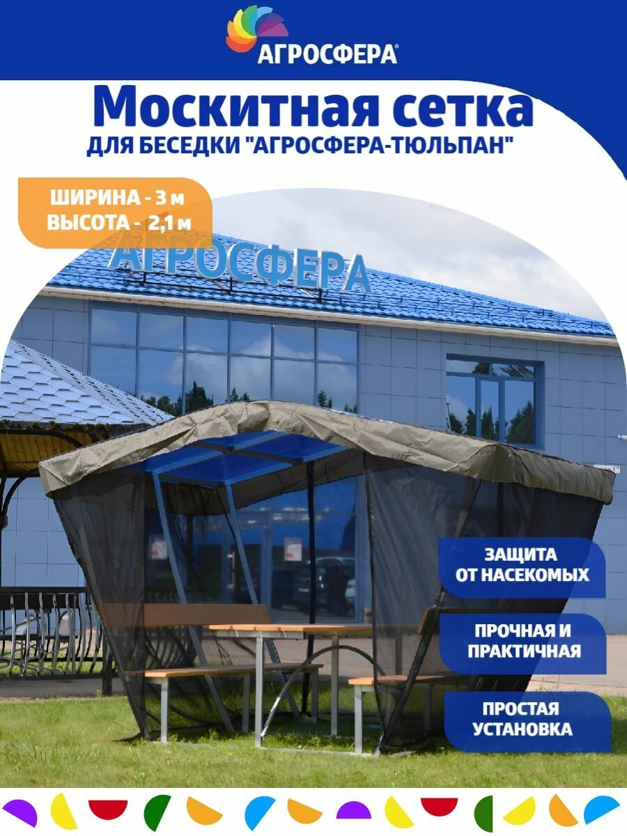 Москитная сетка для беседки Агросфера Тюльпан