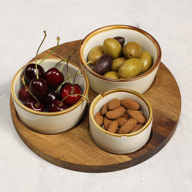 Посуда Для Сервировки Xiaomi Набор для сервировки Brilly Crema 20 см, 4 предмета