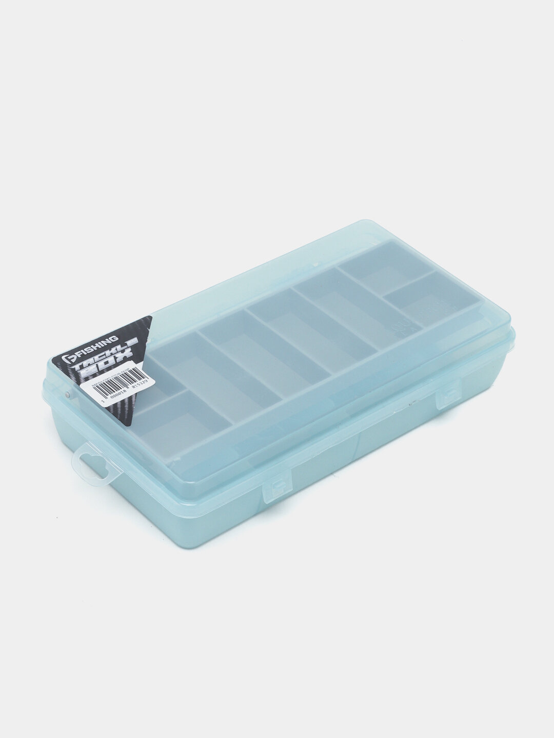 Коробка бокс для снастей крючков 2-х сторонняя Flagman - Лазурный,12 отделений 215х120х45мм
