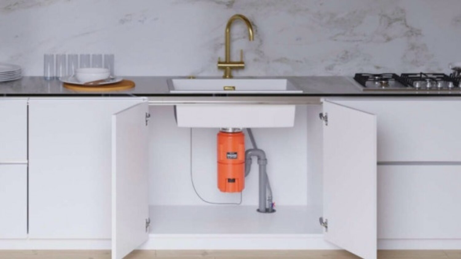 Изображение Измельчитель пищевых отходов OMOIKIRI Nagare Slim, Объем камеры 1000 мл