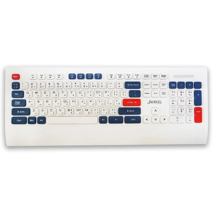 Беспроводной комплект JEDEL WS671, клавиатура + мышь, USB, Bluetooth