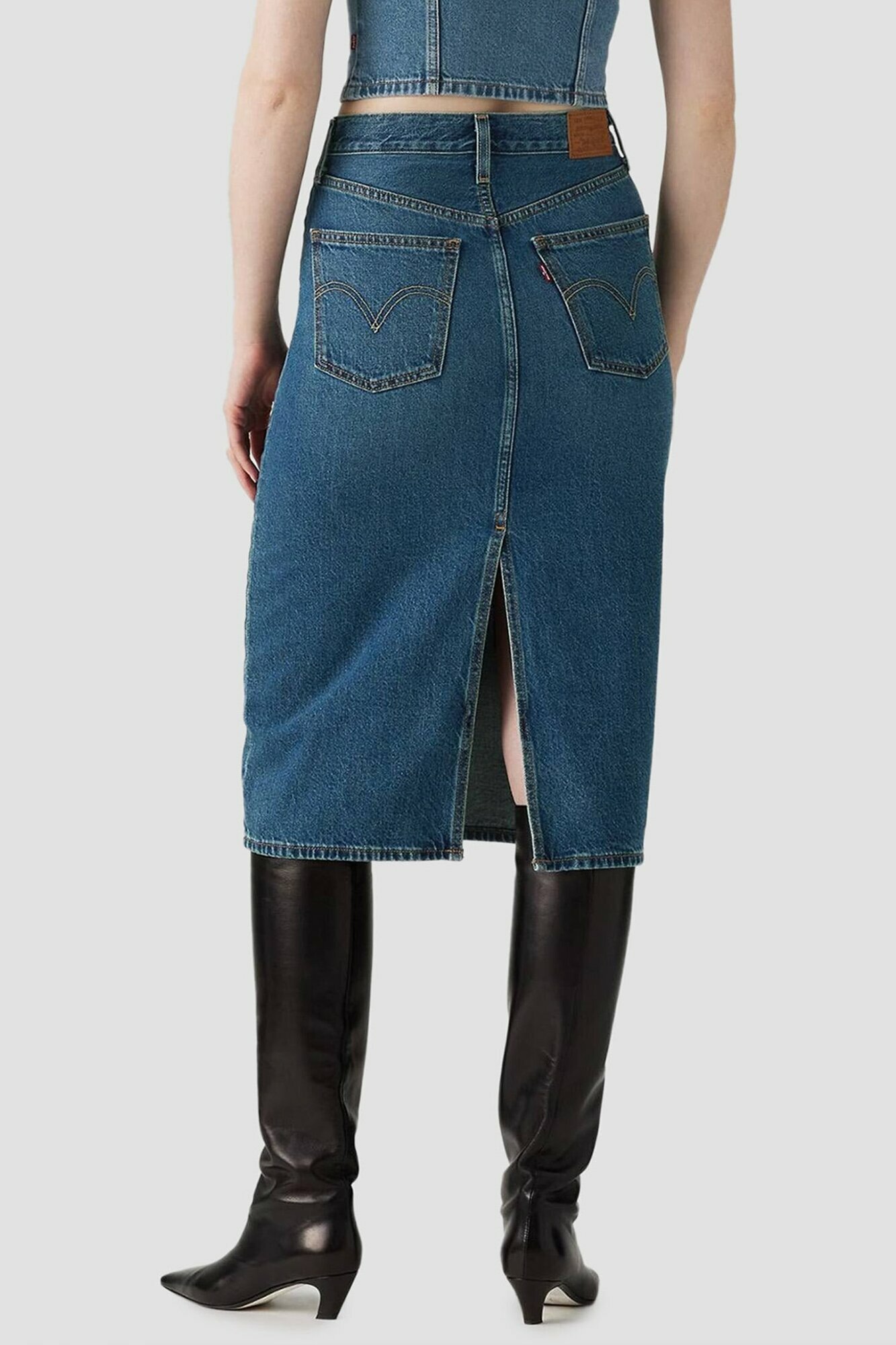 Юбка Levi's, размер 30 JEAN, синий — фото 1