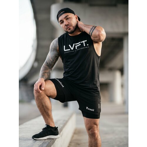 фото Майка спортивная live fit, 1 шт., размер m, черный 10