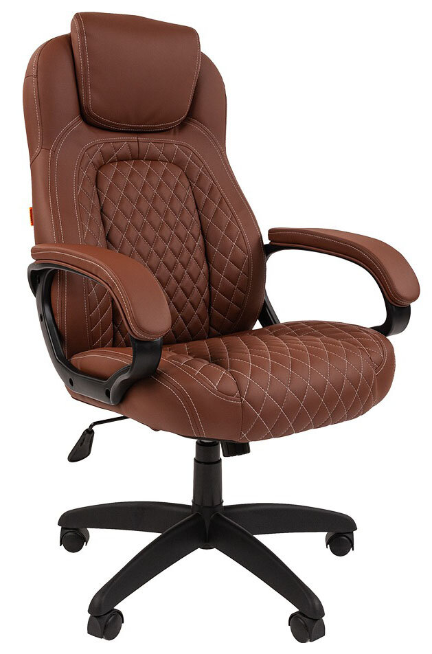 Компьютерное кресло Chairman 432 для руководителя, обивка: искусственная кожа, цвет: коричневый