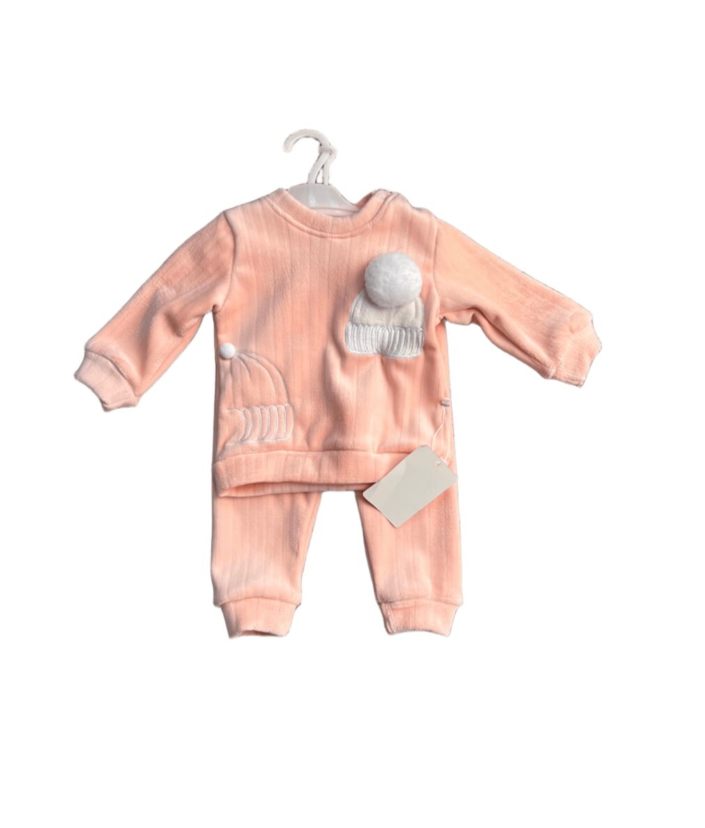 Комплект одежды , размер 26, кремовый/персиковый