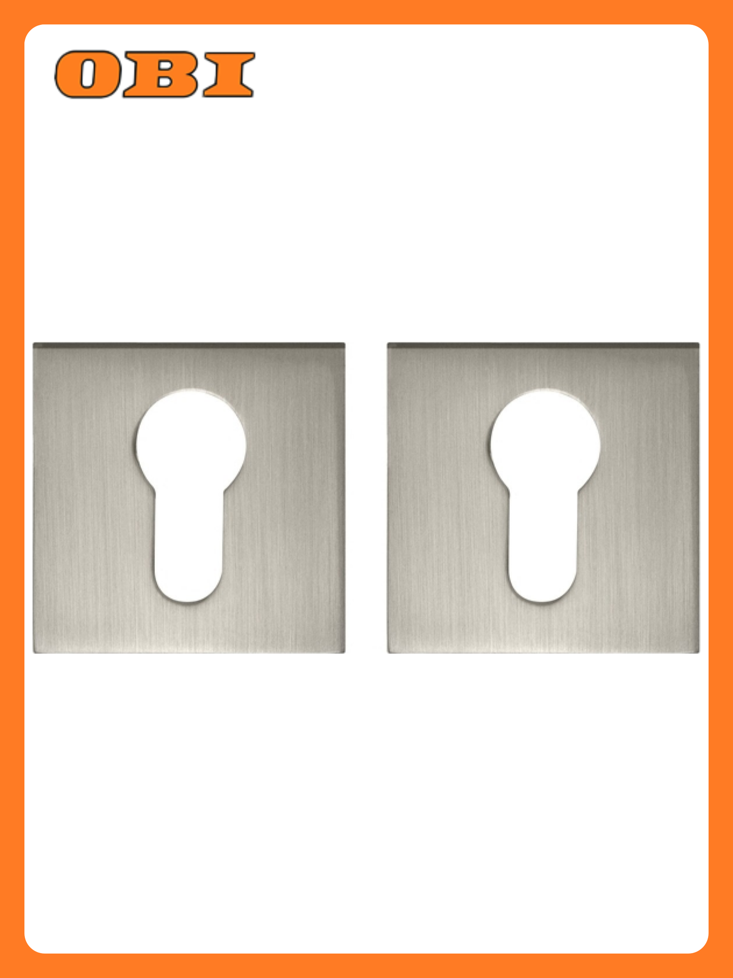 Дверная накладка под цилиндр FUARO ET DM SN/CP-3 матовый никель хром