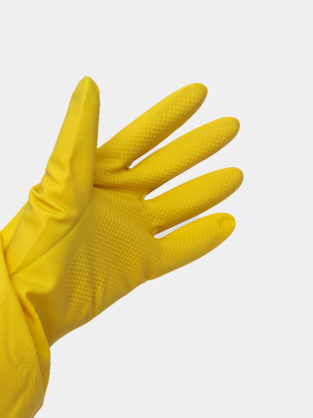 Резиновые перчатки, бренд желтый Микки Маус, размер L, хозяйственные — фото 1