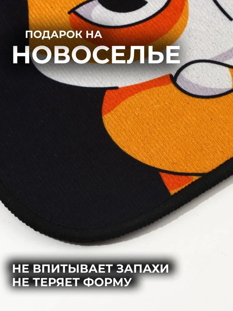 Коврик придверный "Welcome отсюда", 40 х 60 см, черный, нескользящий — фото 5