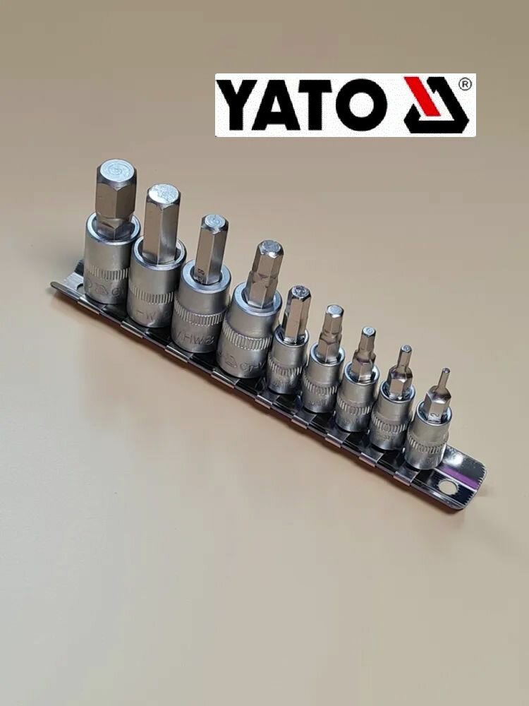 Набор головок YATO со вставкой 