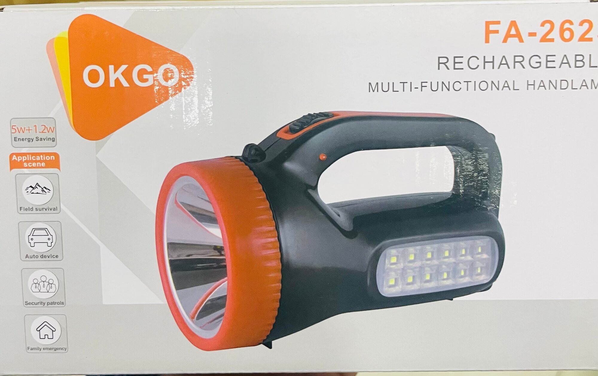 Фонарик, светодиодный свет, многофункциональный, перезаряжаемый