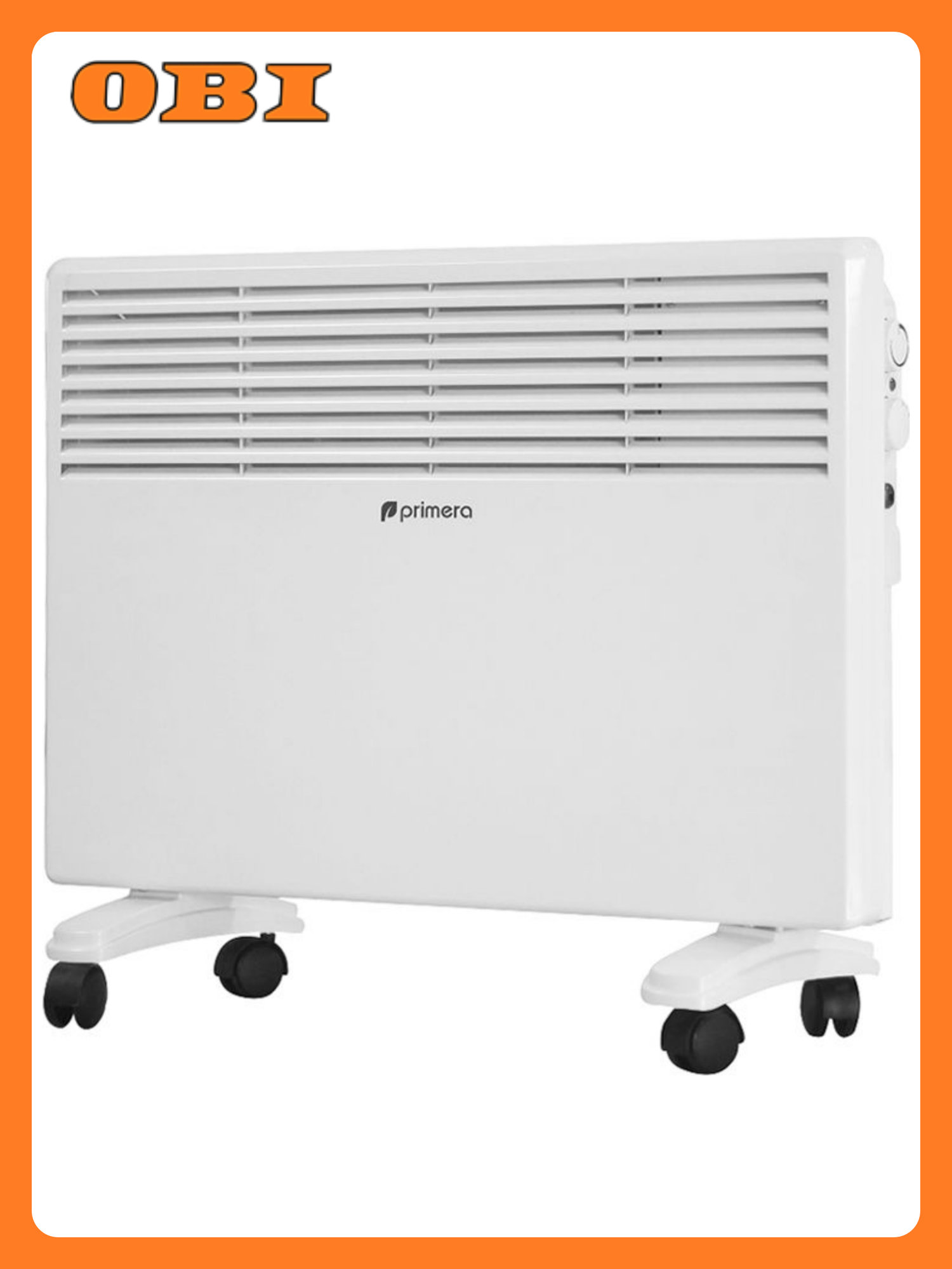 Конвектор электрический Primera PHP-1500-MXB монолитный нагревательный элемент белый