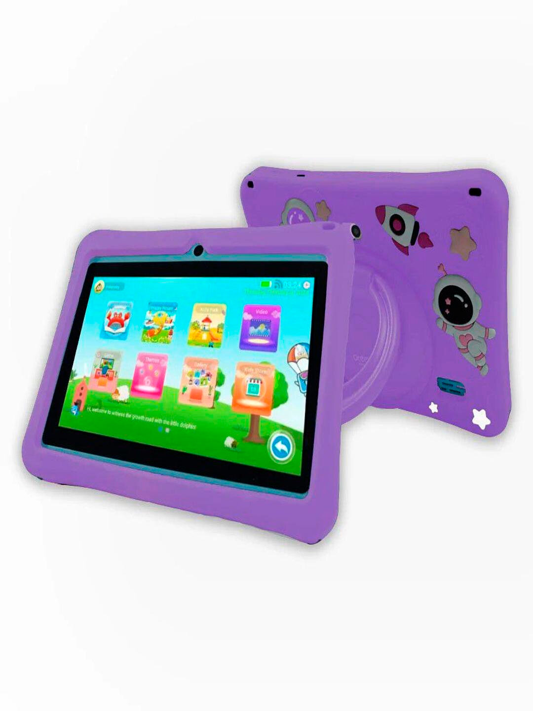 Детский Android-планшет Oteeto K3, 7 дюймов, 4/128ГБ, Wi-Fi, сеть 5G, 3000 мАч - Фиолетовый, OTEETO/K1