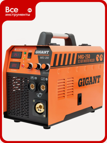 Изображение товара Сварочный полуавтомат - инвертор (250 A; EURO; ПВ 60%) Gigant MIG-250
