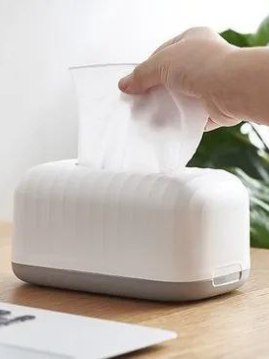 Салфетница настольная, удобная, стильная, практичная, пластиковая, для кухни, белая