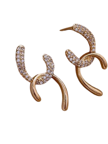 Серьги, золотой — фото 1