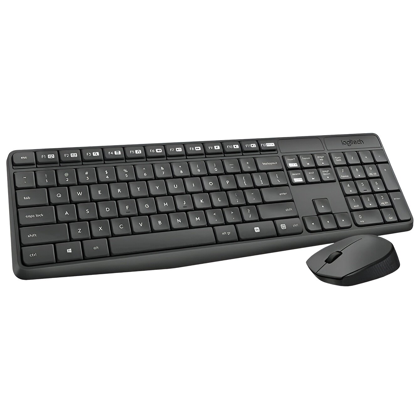 Комплект Logitech MK235, клавиатура и мышь, беспроводное подключение, USB