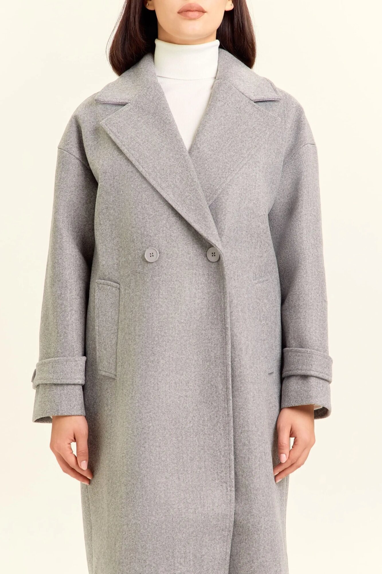 Пальто Selfie, размер L, серый — фото 1